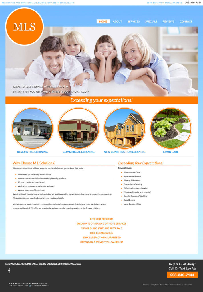 Cleaning Services Website